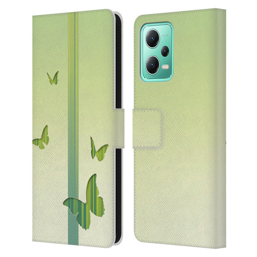 Alyn Spiller Animal Art Butterflies Leather Book Wallet Case Cover For Xiaomi Redmi Note 12 5G
