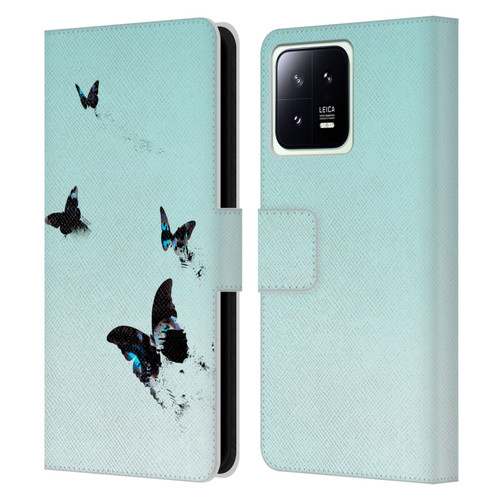Alyn Spiller Animal Art Butterflies 2 Leather Book Wallet Case Cover For Xiaomi 13 5G