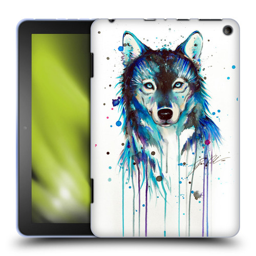 Pixie Cold Animals Ice Wolf Soft Gel Case for Amazon Fire HD 8/Fire HD 8 Plus 2020