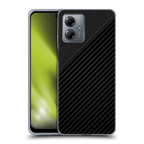 Alyn Spiller Carbon Fiber Leather Soft Gel Case for Motorola Moto G14