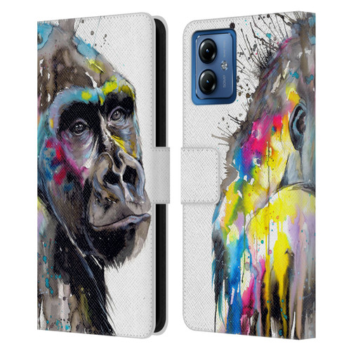 Pixie Cold Animals I See The Future Leather Book Wallet Case Cover For Motorola Moto G14