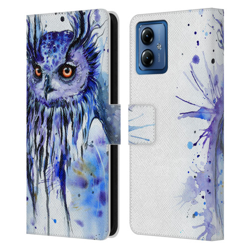 Pixie Cold Animals Secrets Leather Book Wallet Case Cover For Motorola Moto G14