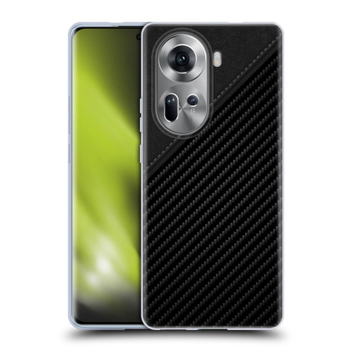 Alyn Spiller Carbon Fiber Leather Soft Gel Case for OPPO Reno11