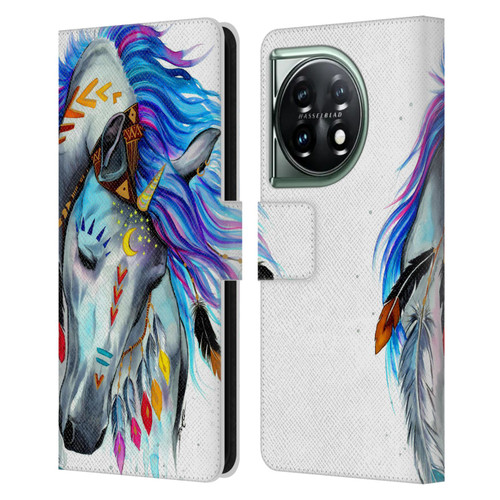 Pixie Cold Animals Spirit Leather Book Wallet Case Cover For OnePlus 11 5G