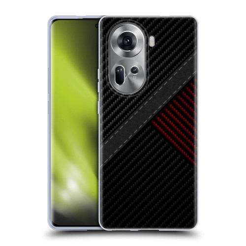 Alyn Spiller Carbon Fiber Stitch Soft Gel Case for OPPO Reno11