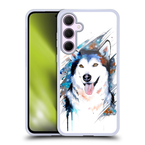 Pixie Cold Animals Husky Soft Gel Case for Samsung Galaxy A35 5G