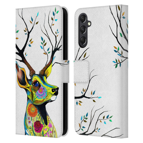 Pixie Cold Animals King Of The Forest Leather Book Wallet Case Cover For Samsung Galaxy A24 4G / M34 5G
