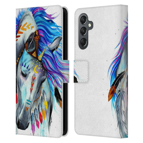 Pixie Cold Animals Spirit Leather Book Wallet Case Cover For Samsung Galaxy A25 5G