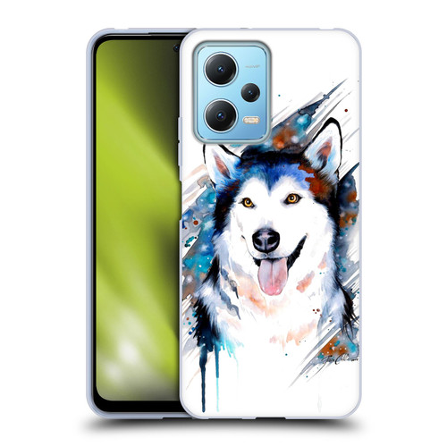 Pixie Cold Animals Husky Soft Gel Case for Xiaomi Redmi Note 12 5G