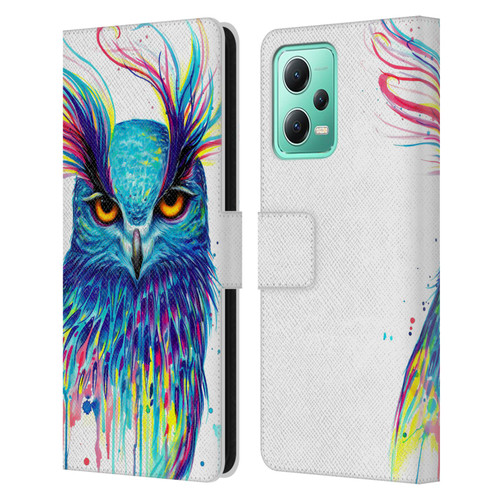 Pixie Cold Animals Into The Blue Leather Book Wallet Case Cover For Xiaomi Redmi Note 12 5G