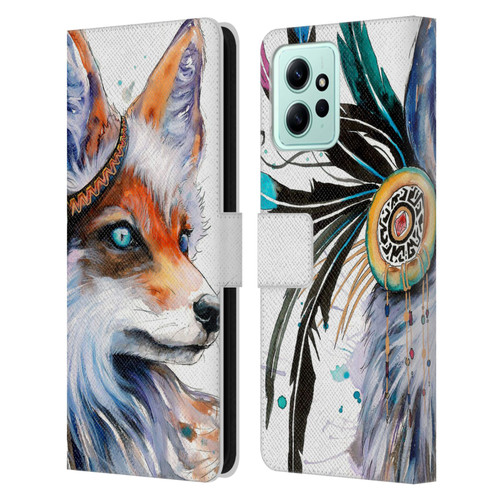 Pixie Cold Animals Fox Leather Book Wallet Case Cover For Xiaomi Redmi 12