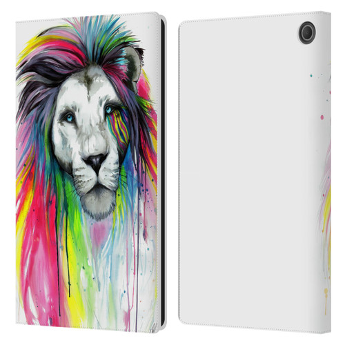 Pixie Cold Cats Rainbow Mane Leather Book Wallet Case Cover For Amazon Fire Max 11 2023