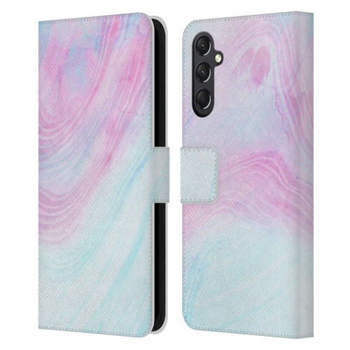 Alyn Spiller Marble Pastel Leather Book Wallet Case Cover For Samsung Galaxy A24 4G / M34 5G