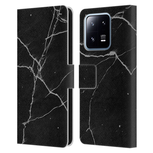 Alyn Spiller Marble Black Leather Book Wallet Case Cover For Xiaomi 13 Pro 5G