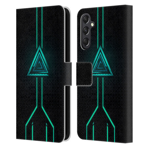 Alyn Spiller Neon Green Leather Book Wallet Case Cover For Samsung Galaxy A24 4G / M34 5G