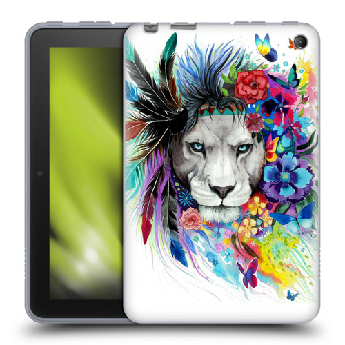 Pixie Cold Cats King Of The Lions Soft Gel Case for Amazon Fire 7 2022