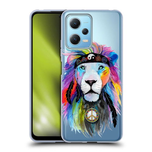 Pixie Cold Cats Hippy Lion Soft Gel Case for Xiaomi Redmi Note 12 5G