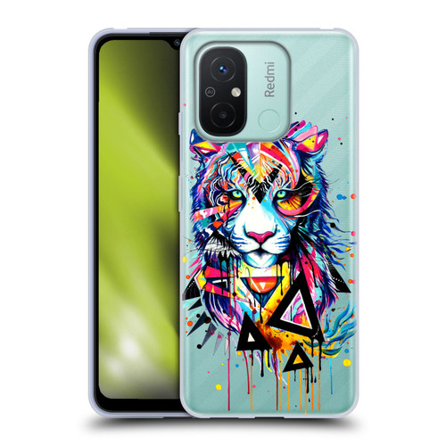 Pixie Cold Cats Shattered Tiger Soft Gel Case for Xiaomi Redmi 12C