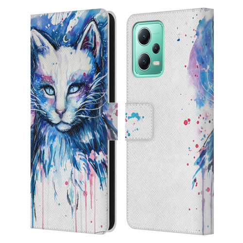 Pixie Cold Cats Space Leather Book Wallet Case Cover For Xiaomi Redmi Note 12 5G