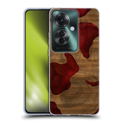 Alyn Spiller Wood & Resin Fire Soft Gel Case for OPPO Reno11 F 5G / F25 Pro 5G