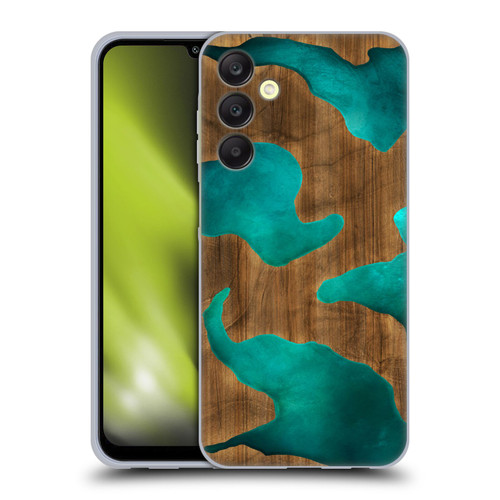 Alyn Spiller Wood & Resin Aqua Soft Gel Case for Samsung Galaxy A25 5G