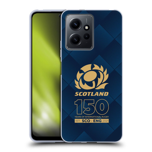 Scotland Rugby 150th Anniversary Halftone Soft Gel Case for Xiaomi Redmi Note 12 4G