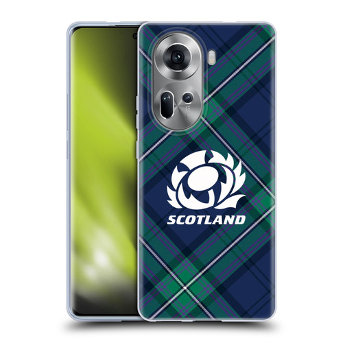 Scotland Rugby Graphics Tartan Oversized Soft Gel Case for OPPO Reno11