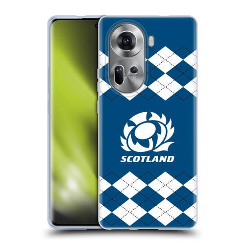 Scotland Rugby Logo 2 Argyle Soft Gel Case for OPPO Reno11