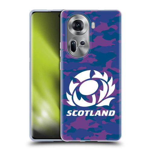 Scotland Rugby Logo 2 Camouflage Soft Gel Case for OPPO Reno11