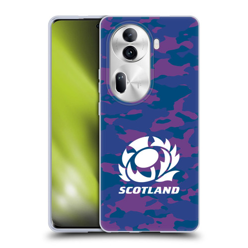Scotland Rugby Logo 2 Camouflage Soft Gel Case for OPPO Reno11 Pro