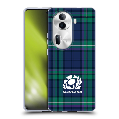 Scotland Rugby Logo 2 Tartans Soft Gel Case for OPPO Reno11 Pro