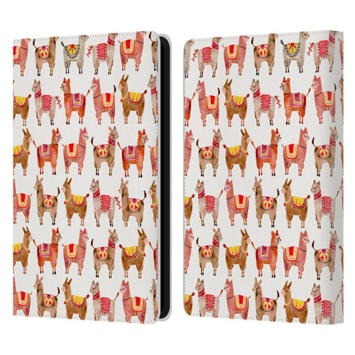 Cat Coquillette Animals Alpacas Leather Book Wallet Case Cover For Amazon Kindle Paperwhite 5 (2021)