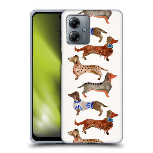 Cat Coquillette Animals Dachshunds Soft Gel Case for Motorola Moto G14