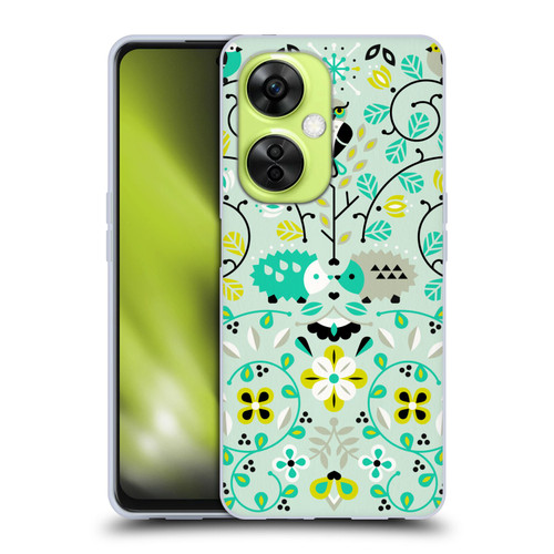 Cat Coquillette Animals Hedgehogs Symmetry Soft Gel Case for OnePlus Nord CE 3 Lite 5G