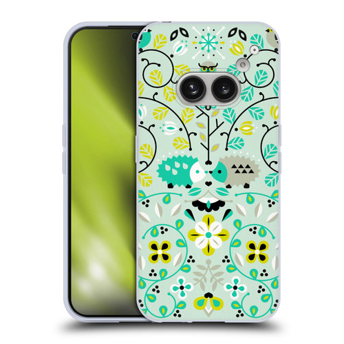 Cat Coquillette Animals Hedgehogs Symmetry Soft Gel Case for Nothing Phone (2a)