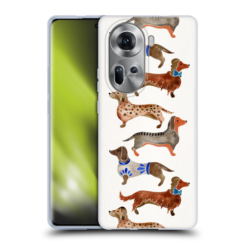 Cat Coquillette Animals Dachshunds Soft Gel Case for OPPO Reno11