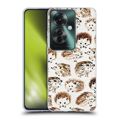 Cat Coquillette Animals Hedgehogs Soft Gel Case for OPPO Reno11 F 5G / F25 Pro 5G