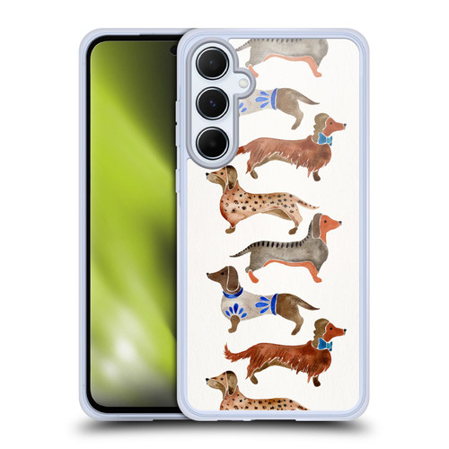 Cat Coquillette Animals Dachshunds Soft Gel Case for Samsung Galaxy A55 5G