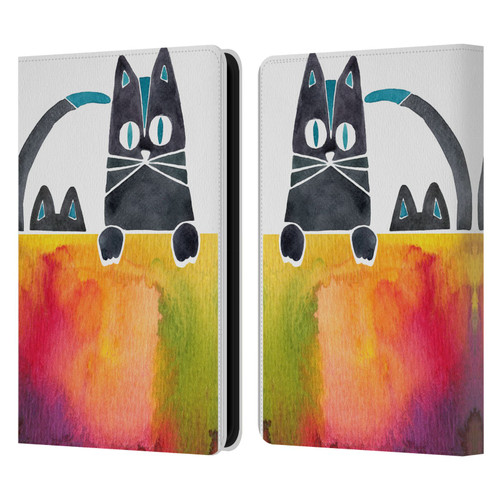 Cat Coquillette Animals 2 Cats Leather Book Wallet Case Cover For Amazon Kindle 11th Gen 6in 2022