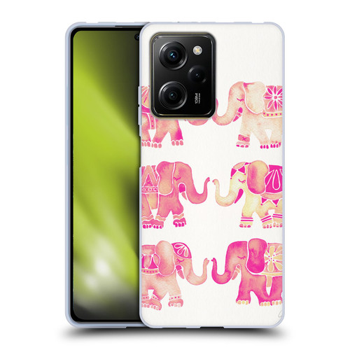 Cat Coquillette Animals 2 Pink Elephants Soft Gel Case for Xiaomi Redmi Note 12 Pro 5G
