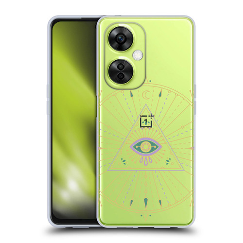 Cat Coquillette Evil Eye Purple Green Mandala Soft Gel Case for OnePlus Nord CE 3 Lite 5G