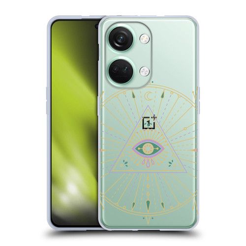 Cat Coquillette Evil Eye Purple Green Mandala Soft Gel Case for OnePlus Nord 3 5G