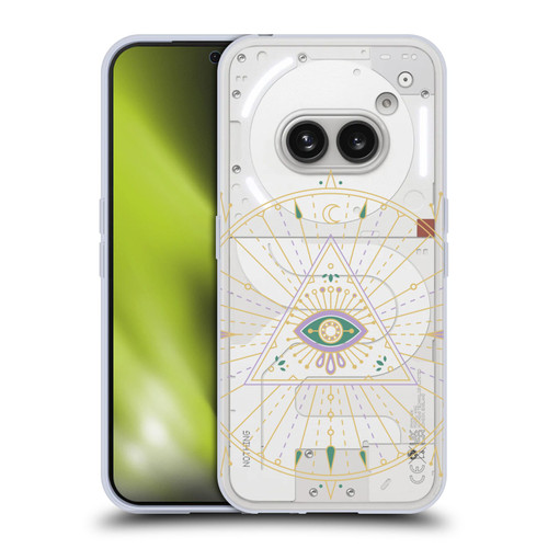 Cat Coquillette Evil Eye Purple Green Mandala Soft Gel Case for Nothing Phone (2a)