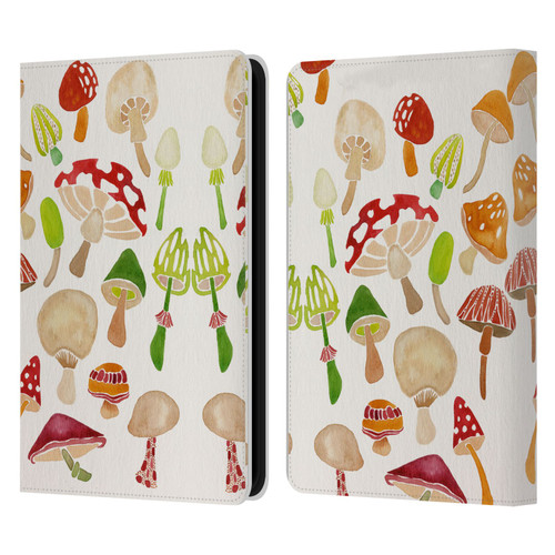Cat Coquillette Nature Mushrooms Leather Book Wallet Case Cover For Amazon Kindle 11th Gen 6in 2022