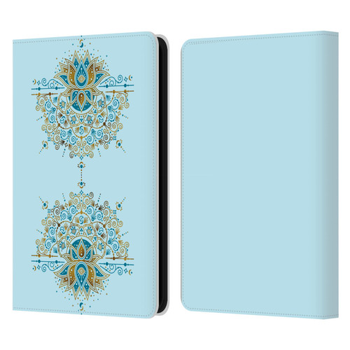 Cat Coquillette Patterns 6 Lotus Bloom Mandala 2 Leather Book Wallet Case Cover For Amazon Kindle 11th Gen 6in 2022