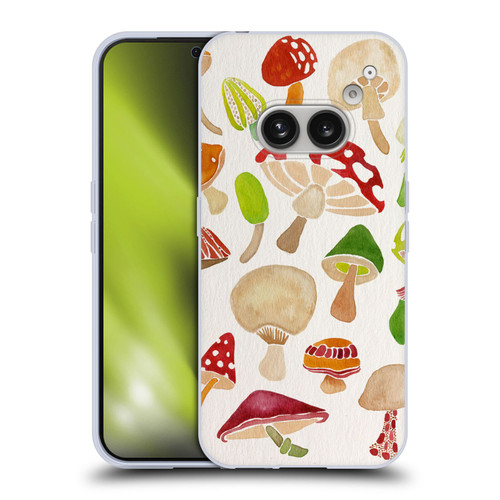 Cat Coquillette Nature Mushrooms Soft Gel Case for Nothing Phone (2a)