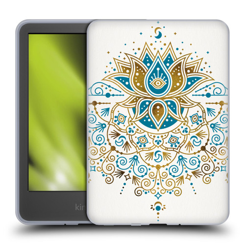 Cat Coquillette Patterns 6 Lotus Bloom Mandala 4 Soft Gel Case for Amazon Kindle 11th Gen 6in 2022