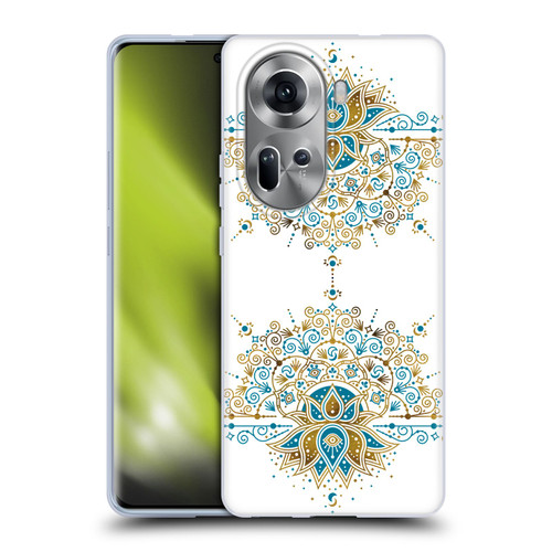 Cat Coquillette Patterns 6 Lotus Bloom Mandala 2 Soft Gel Case for OPPO Reno11