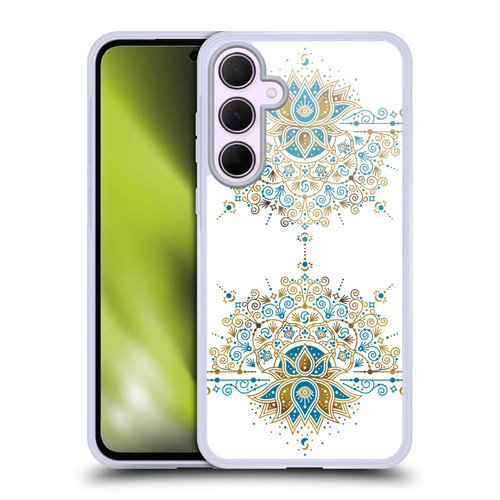 Cat Coquillette Patterns 6 Lotus Bloom Mandala 2 Soft Gel Case for Samsung Galaxy A35 5G