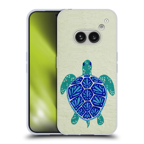 Cat Coquillette Sea Turtle Blue Soft Gel Case for Nothing Phone (2a)